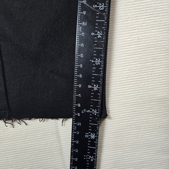 Judy Blue High Rise Distressed Raw Hem Skinny Fit Black Jeans Women's Size 1/25 - Picture 9 of 11